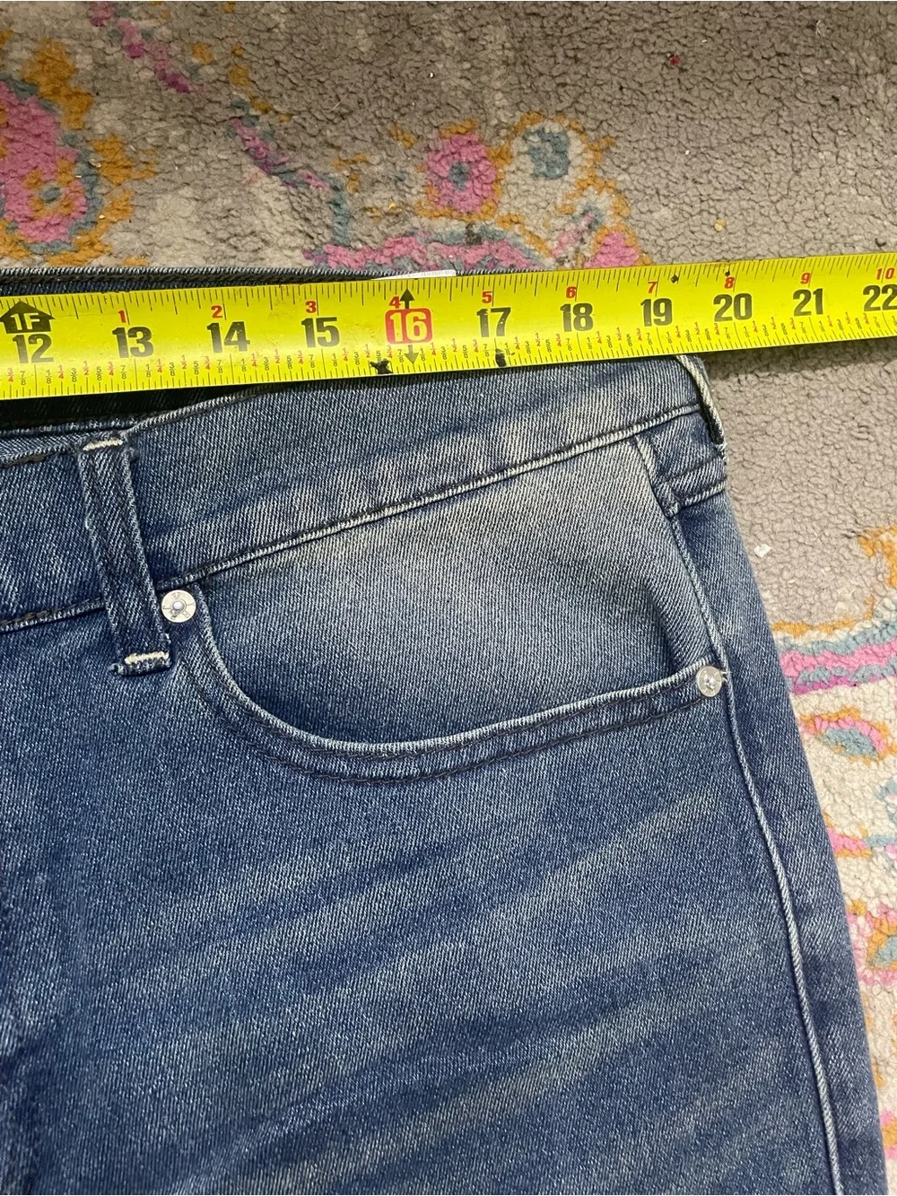 True Religion Men's Faded Blue Straight Jeans